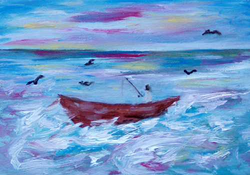 Obraz: „Lato 3”, Olej, autor: Lucyna Pawlak (Lu), 2008