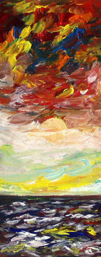 Painting: "Summer 43", Oil, author: Lucyna Pawlak (Lu), 2008