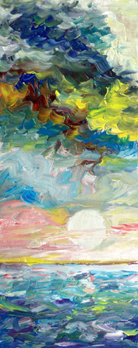 Painting: "Summer 44", Oil, author: Lucyna Pawlak (Lu), 2008