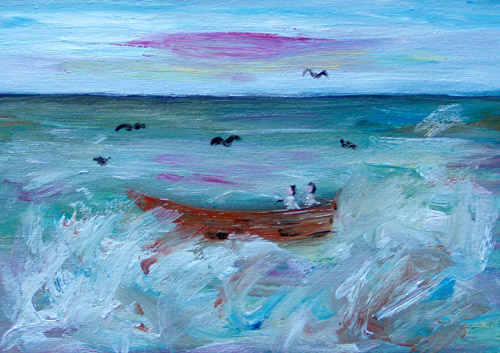 Painting: "Summer 4", Oil, author: Lucyna Pawlak (Lu), 2008