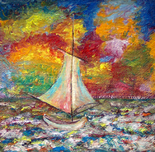 Obraz: "Lato 53", Olej, autor: Lucyna Pawlak (Lu), 2008