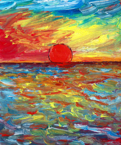 Obraz: "Lato 55", Olej, autor: Lucyna Pawlak (Lu), 2008