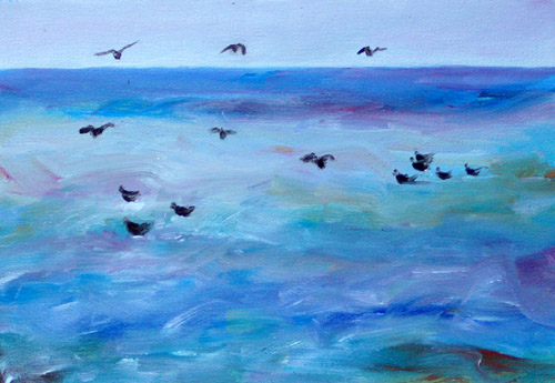 Painting: "Summer 5", Oil, author: Lucyna Pawlak (Lu), 2008