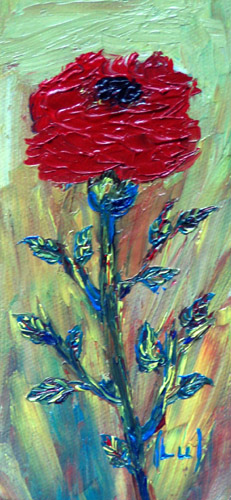 Painting: "Summer 60", Oil, author: Lucyna Pawlak (Lu), 2008