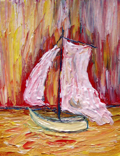 Obraz: „Lato 61”, Olej, autor: Lucyna Pawlak (Lu), 2008