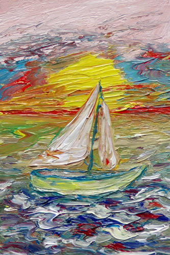 Obraz: "Lato 65", Olej, autor: Lucyna Pawlak (Lu), 2008