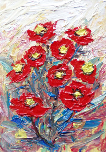 Painting: "Summer 66", Oil, author: Lucyna Pawlak (Lu), 2008