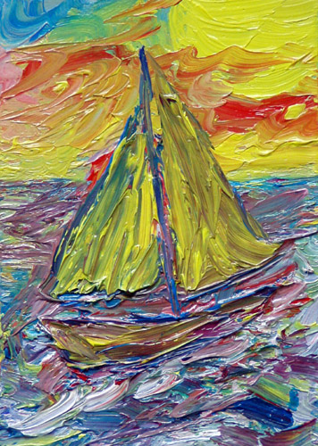 Obraz: „Lato 68”, Olej, autor: Lucyna Pawlak (Lu), 2008