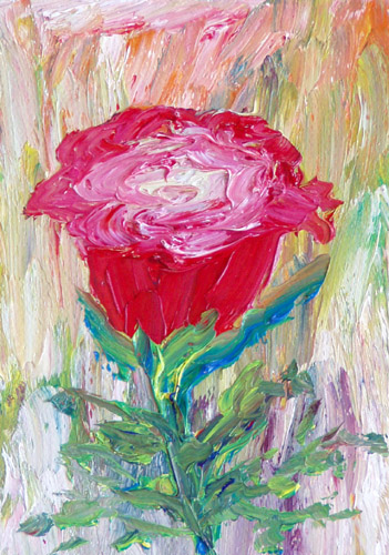Painting: "Summer 72", Oil, author: Lucyna Pawlak (Lu), 2008