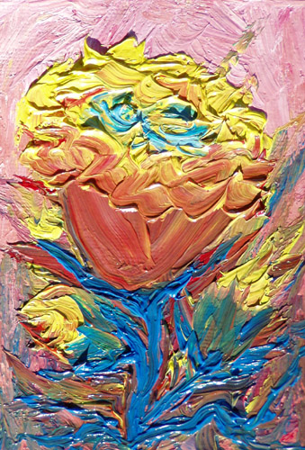 Painting: "Summer 74", Oil, author: Lucyna Pawlak (Lu), 2008