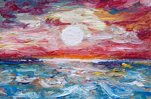 Obraz: „Lato 78”, Olej, autor: Lucyna Pawlak (Lu), 2008