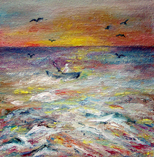 Obraz: "Lato 7", Olej, autor: Lucyna Pawlak (Lu), 2008
