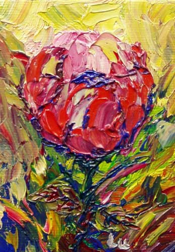 Painting: "Mini II", Oil, author: Lucyna Pawlak (Lu), 2007