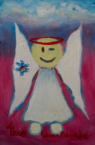 Obraz: „Morski anioł”, Olej, autor: Lucyna Pawlak (Lu), 2009