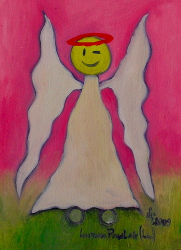 Obraz: „Morski anioł 10”, Olej, autor: Lucyna Pawlak (Lu), 2009