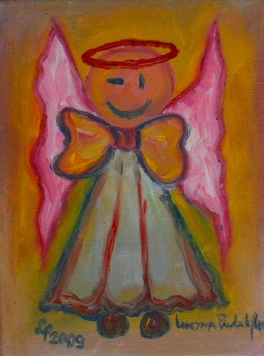 Obraz: „Morski anioł 15”, Olej, autor: Lucyna Pawlak (Lu), 2009