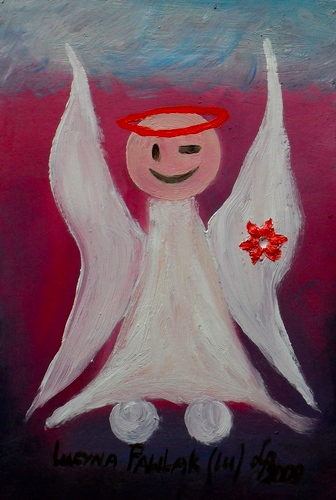 Obraz: „Morski anioł 2”, Olej, autor: Lucyna Pawlak (Lu), 2009