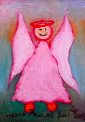 Obraz: „Morski anioł 5”, Olej, autor: Lucyna Pawlak (Lu), 2009