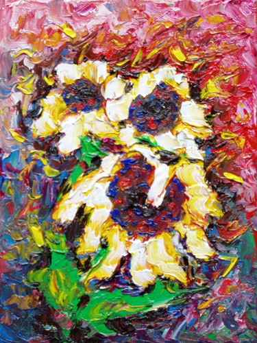 Painting: "Music and sound", Oil, author: Lucyna Pawlak (Lu), 2008