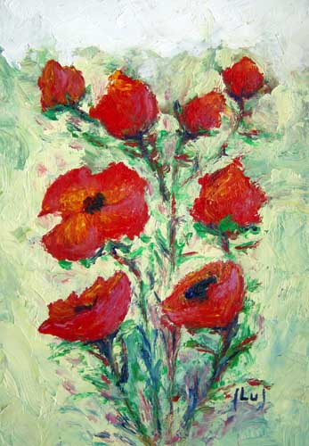Painting: "Midi 10", Oil, author: Lucyna Pawlak (Lu), 2007