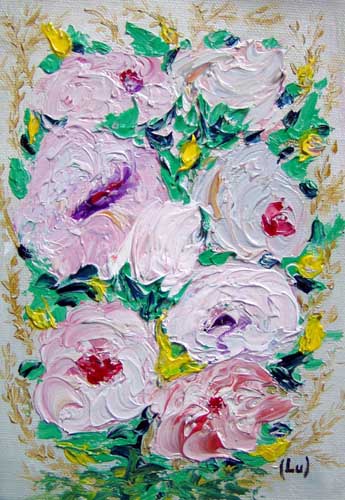 Painting: "Midi 12", Oil, author: Lucyna Pawlak (Lu), 2007