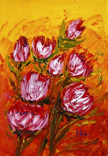 Painting: "Midi 1", Oil, author: Lucyna Pawlak (Lu), 2007