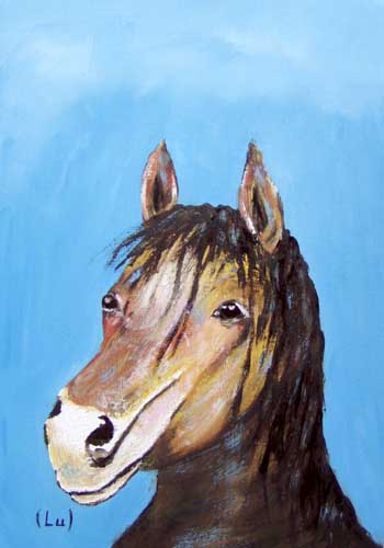 Painting: "Midi 24", Oil, author: Lucyna Pawlak (Lu), 2007