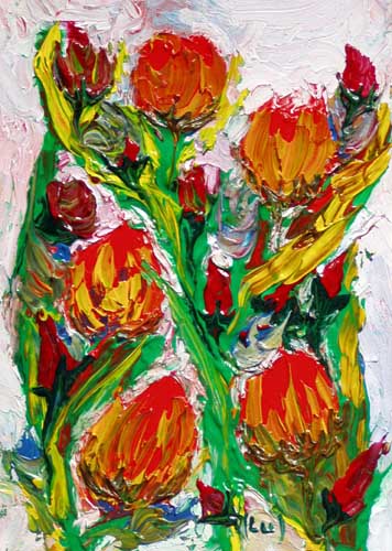 Obraz: „Midi 4”, Olej, autor: Lucyna Pawlak (Lu), 2007