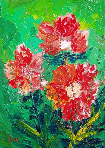 Painting: "Midi 8", Oil, author: Lucyna Pawlak (Lu), 2007