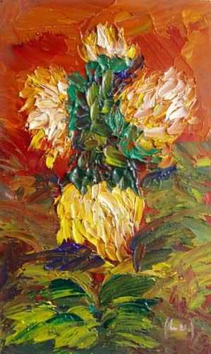 Painting: "Mini IX", Oil, author: Lucyna Pawlak (Lu), 2007