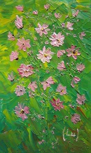 Painting: "Mini VIII", Oil, author: Lucyna Pawlak (Lu), 2007