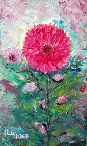 Obraz: "Mini VII", Olej, autor: Lucyna Pawlak (Lu), 2007