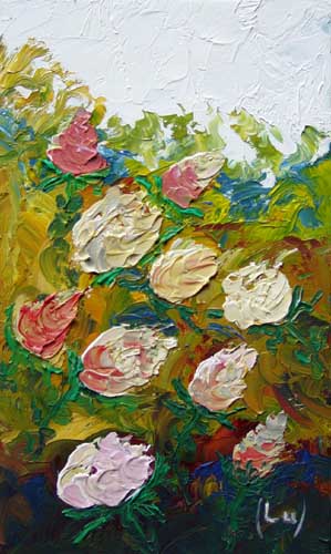 Painting: "Mini XVIII", Oil, author: Lucyna Pawlak (Lu), 2007