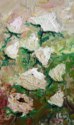 Painting: "Mini XVII", Oil, author: Lucyna Pawlak (Lu), 2007