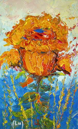 Painting: "Mini XXI", Oil, author: Lucyna Pawlak (Lu), 2007
