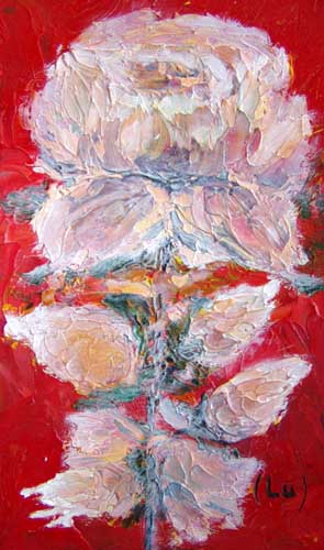 Painting: "Mini XXV", Oil, author: Lucyna Pawlak (Lu), 2007