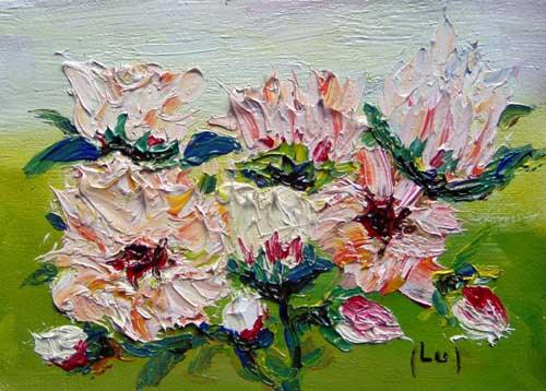 Painting: "Mini XXXIII", Oil, author: Lucyna Pawlak (Lu), 2007