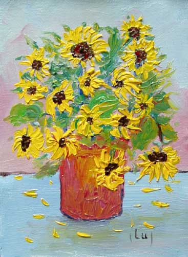 Painting: "Mini XXXI", Oil, author: Lucyna Pawlak (Lu), 2007