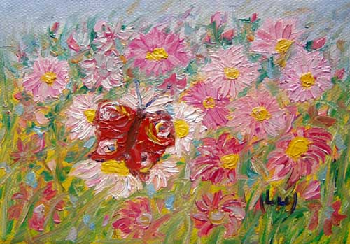 Painting: "Mini XXXVII", Oil, author: Lucyna Pawlak (Lu), 2007