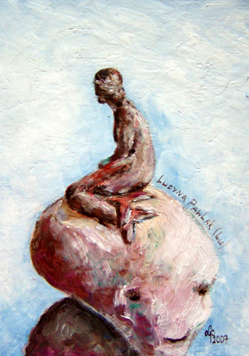Obraz: "Mini XXXXIX", Olej, autor: Lucyna Pawlak (Lu), 2007