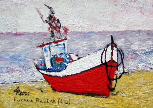 Obraz: "Mini XXXXVI", Olej, autor: Lucyna Pawlak (Lu), 2007
