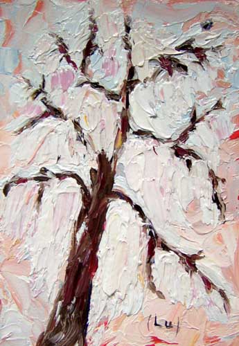 Painting: "Mini XXXXV", Oil, author: Lucyna Pawlak (Lu), 2007