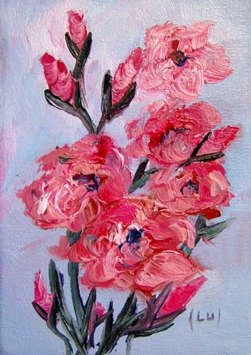 Painting: "Mini XXXX", Oil, author: Lucyna Pawlak (Lu), 2007