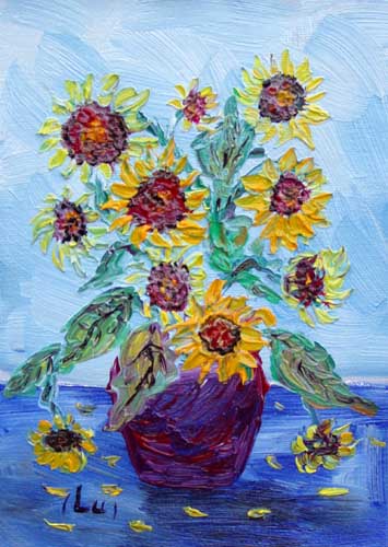 Painting: "Mini XXX", Oil, author: Lucyna Pawlak (Lu), 2007