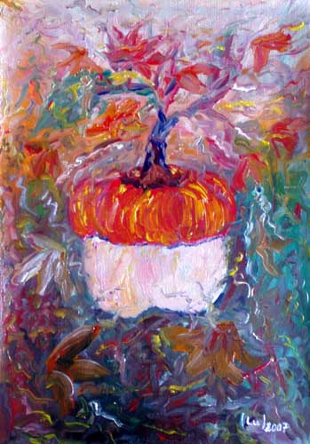Painting: "Fancy III", Oil, author: Lucyna Pawlak (Lu), 2007
