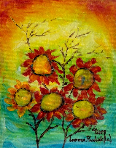Obraz: „Powrót 11”, Olej, autor: Lucyna Pawlak (Lu), 2009