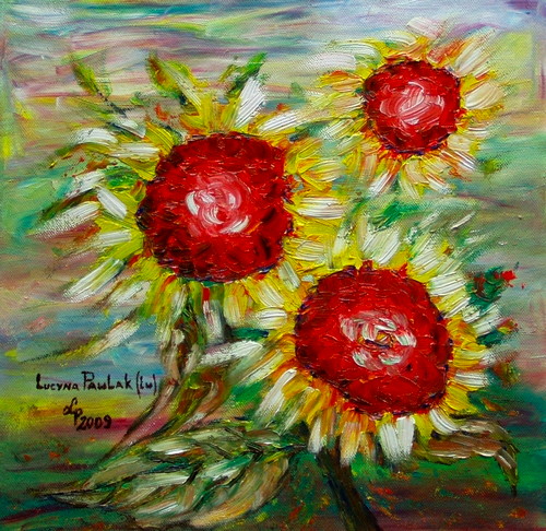 Obraz: „Powrót 12”, Olej, autor: Lucyna Pawlak (Lu), 2009