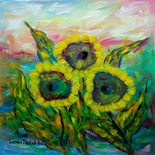 Obraz: „Powrót 8”, Olej, autor: Lucyna Pawlak (Lu), 2009