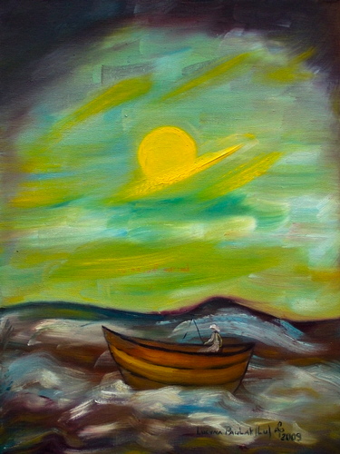Painting: "Before climate 7", Oil, author: Lucyna Pawlak (Lu), 2009