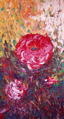 Obraz: "Polne 21", Olej, autor: Lucyna Pawlak (Lu), 2008